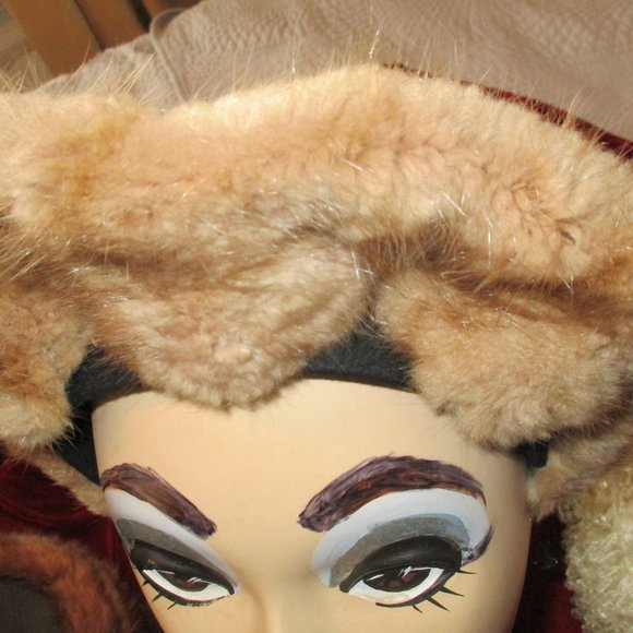 VINTAGE 40'S MINK? HEADBAND HAT NEW YORK CREATION - Picture 2 of 15